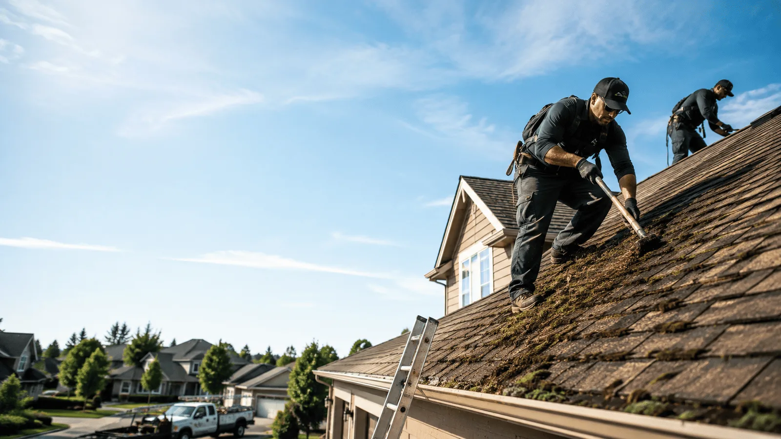 Roof Moss Removal in Highland, IL near me